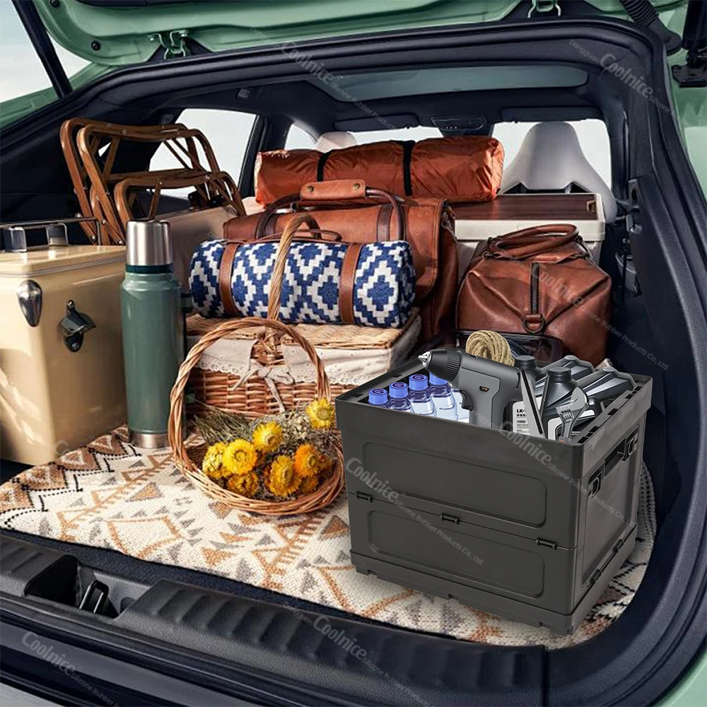 New Product Idea 2025 Durable Trunk Organizer for Car Trunk Storage Organizer for Car Suv Garage Camping