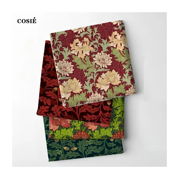 Custom100% Quilting Cotton Organic Cotton London Liberty Tana Lawn Bundle Floral Digital Printed Fabric for Dress