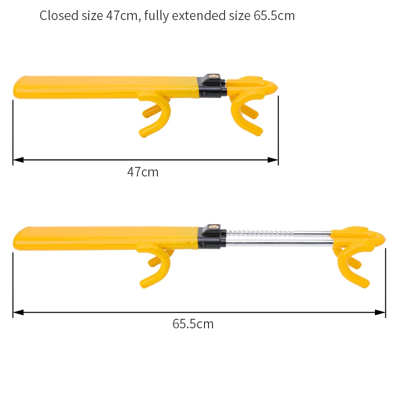 Universal Car Security Safety Products Anti-Theft Clamp Double Hook Steering Wheel Locks