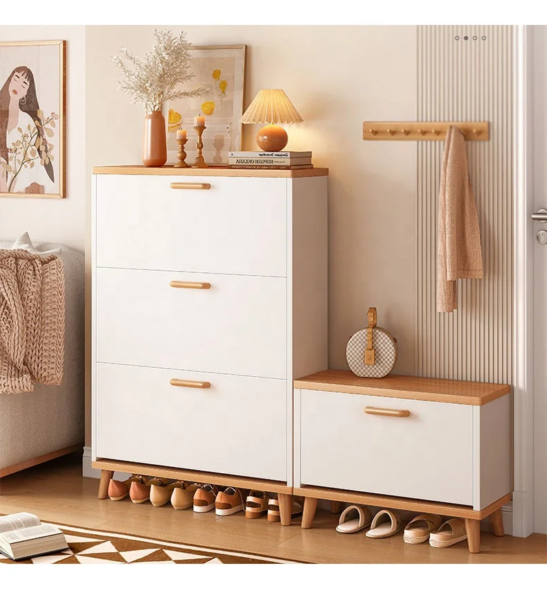 VIC Tipper shoe cabinet household door outside the corridor new entry door closet door storage Economical simple shoe rack