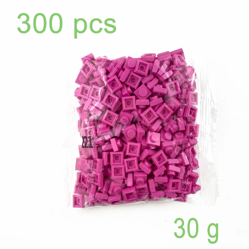 DIY Building Blocks Sets Bricks  1x1 pixel bags ABS Plastic Classic 300pcs Educational Construction Toy No.3024A