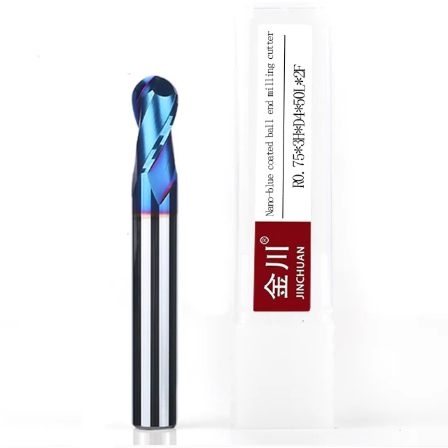 Jinchuan Source Factory Milling Cutter CNC Tools Endmill Solid Carbide HRC45 HRC55 HRC65 Endmill 2 4 Flute Flat Fresa End Mill