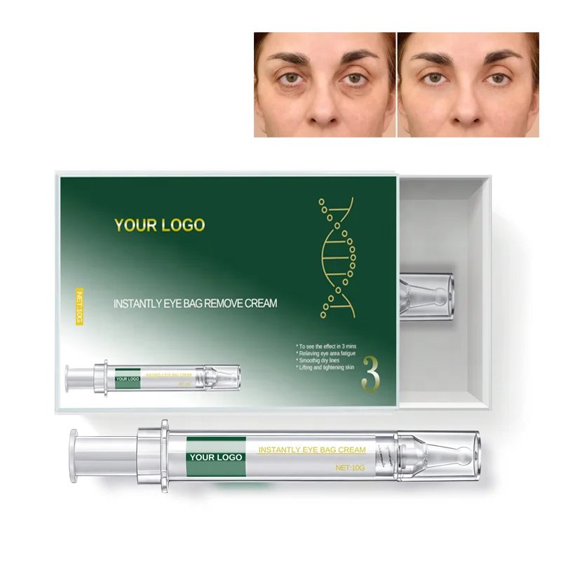 Private Label Anti Wrinkle Eye Bag Remove Cream Gel For Skin Around Eye Dark Circle Removal Anti Aging Instant Eye Cream