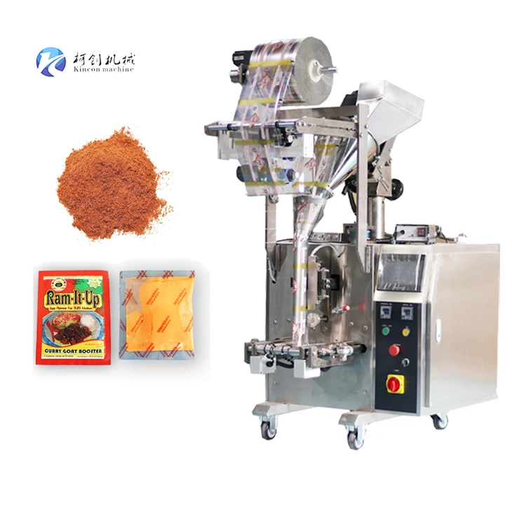 Good Price 3 / 4 sides sealing sachet Green Tea Turmeric Red Chilli Powder Food Packing Machine