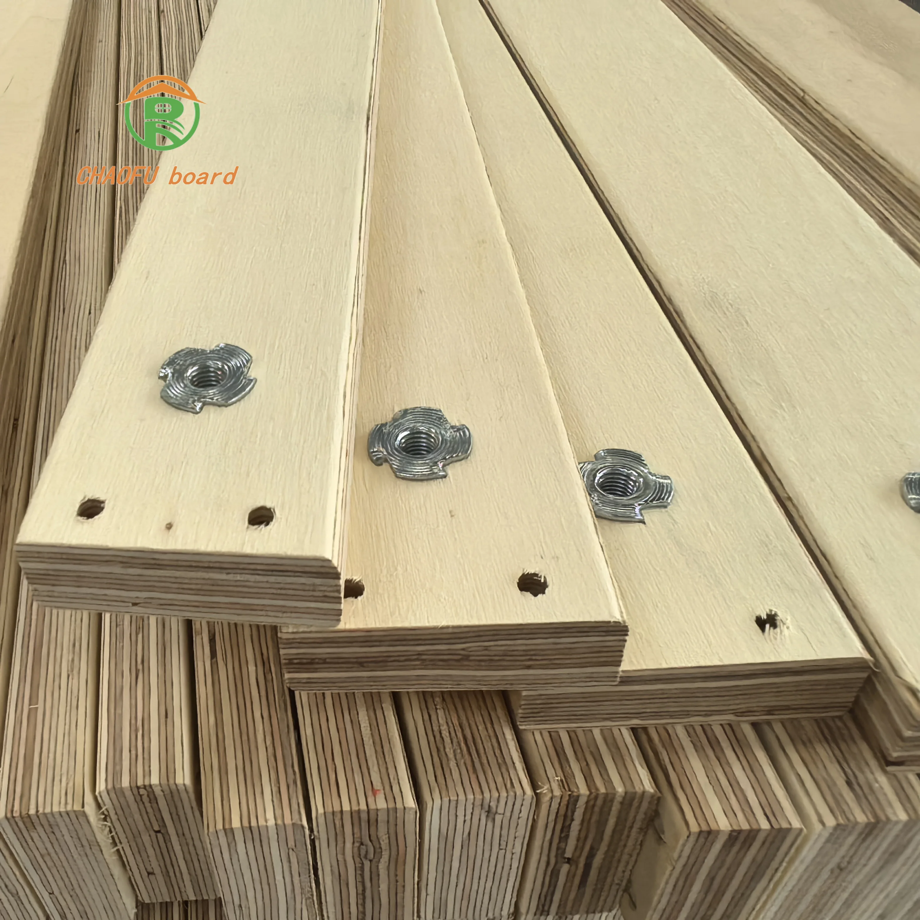 deep process punch holes  slot chamfer customization LVL plywood processed wood board furniture use grain face