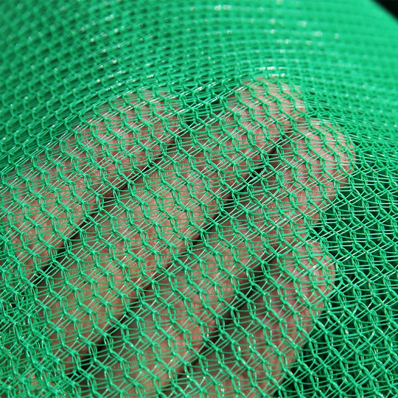 Factory round wire green shade net construction safety net scaffold protection netting
