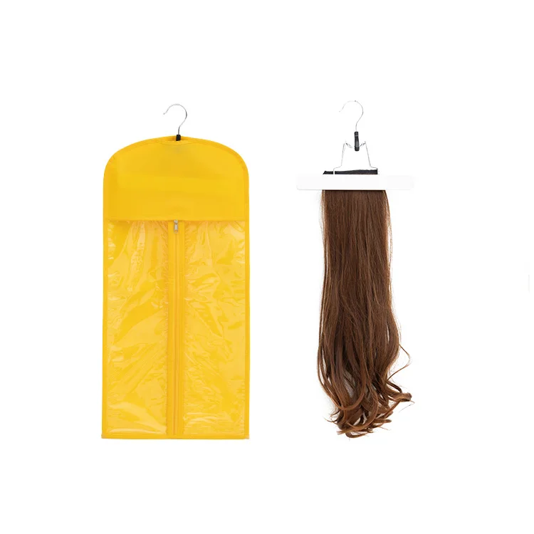 No Moq Factory Wholesale Non Woven Wig Packaging Bags Wig Storage Bag with Hanger