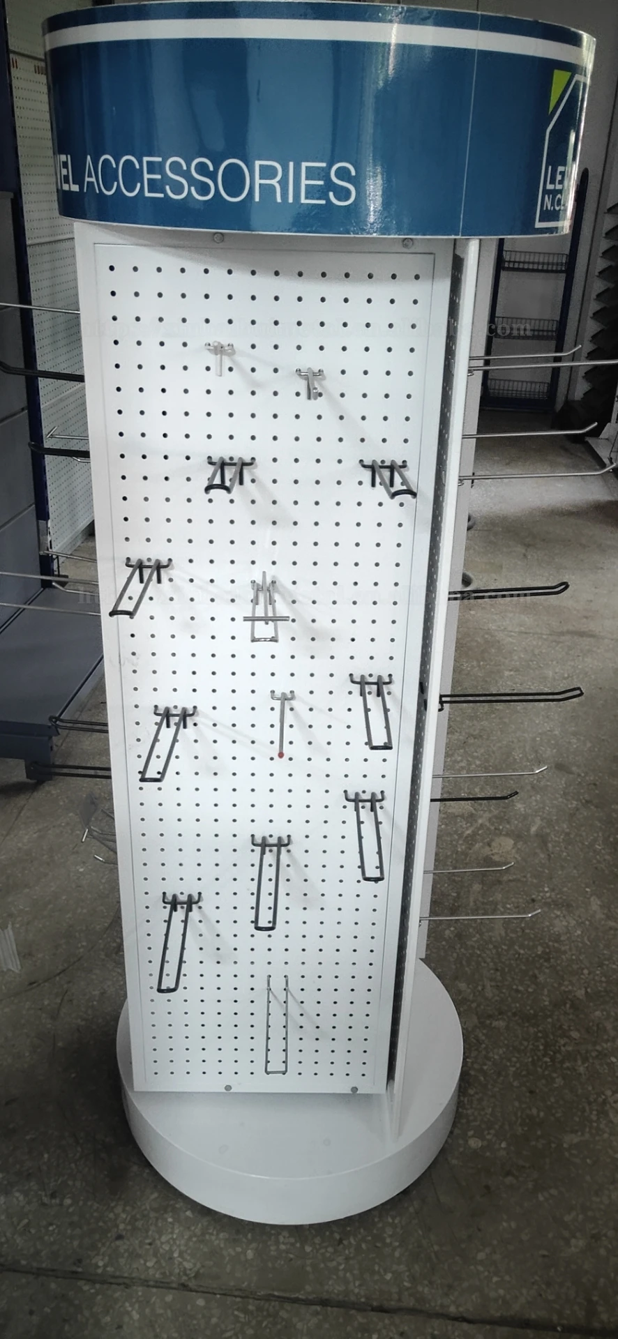 Factory Sale Heavy Duty Round Supermarket Shopping Display Shelf For Store