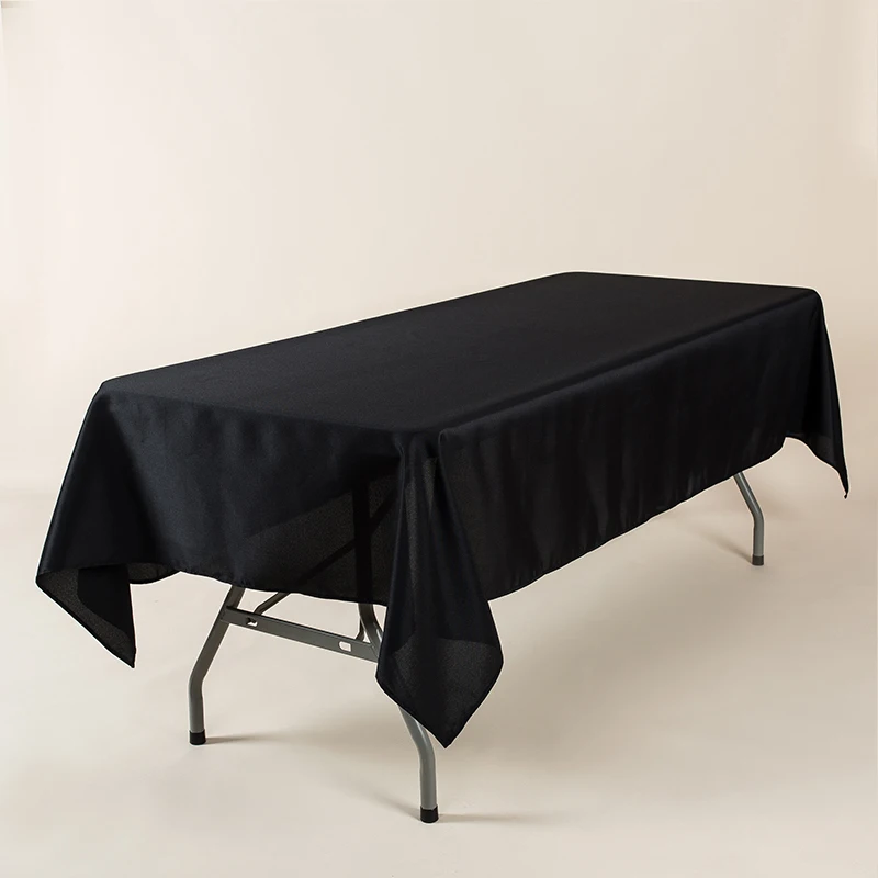 Solid color simple plain  royal blueweave rectangle table cloth for home or party or appointment