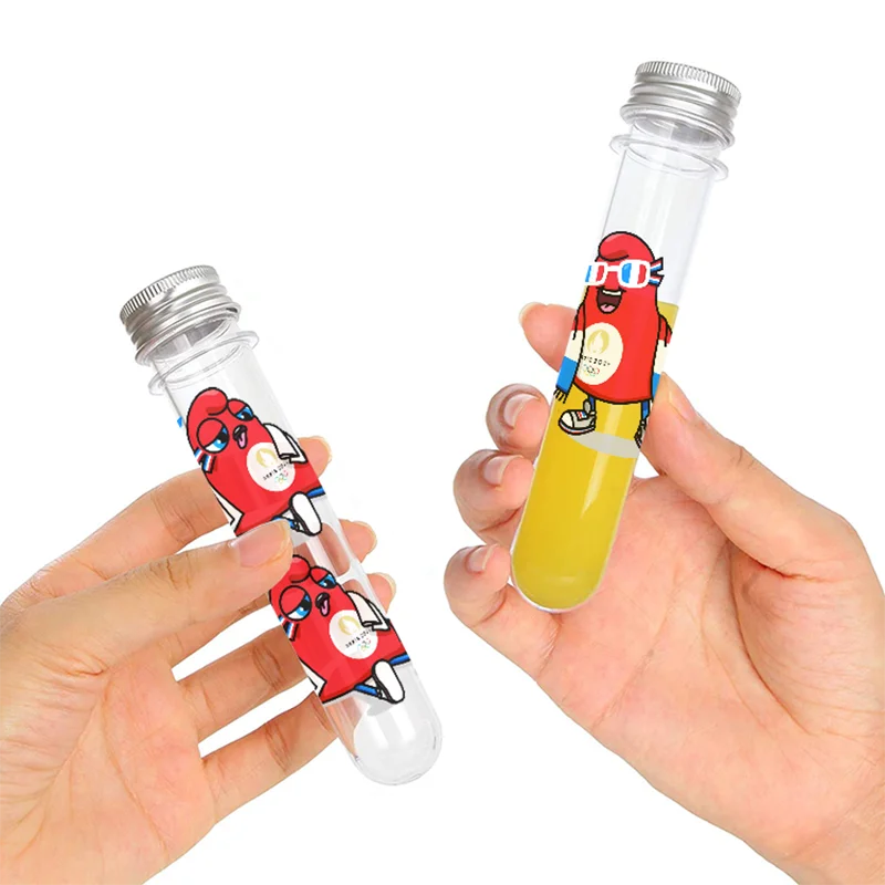 The Phryges plastic  test tubes   40ml round bottom test tube food grade    plastic tube for bath salt packing