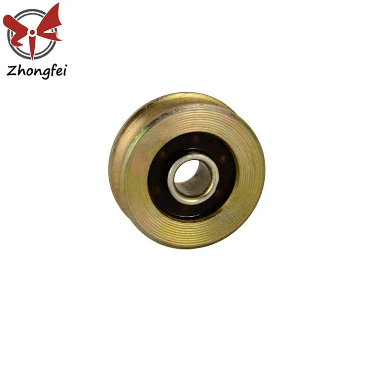 Small U Groove Turkey Brass Metal Rust Proof Steel Roller Cable Pulleys Wheel With Bearing