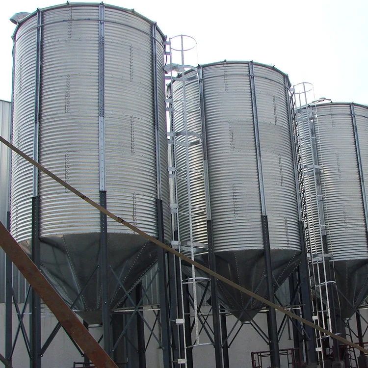 galvanized chicken feed 10 ton silo tank