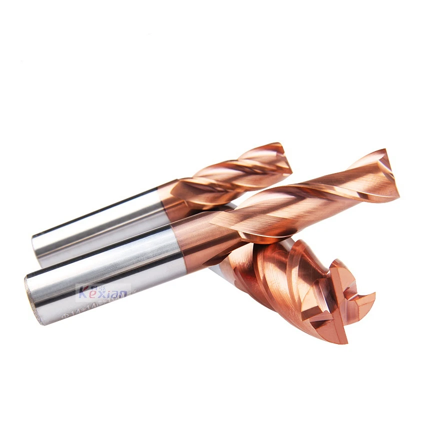 HRC55 CNC Cutting Tools Carbide Corner Radius End Mills for Metal Milling 2 Flute Segment Corner Radius End Mill