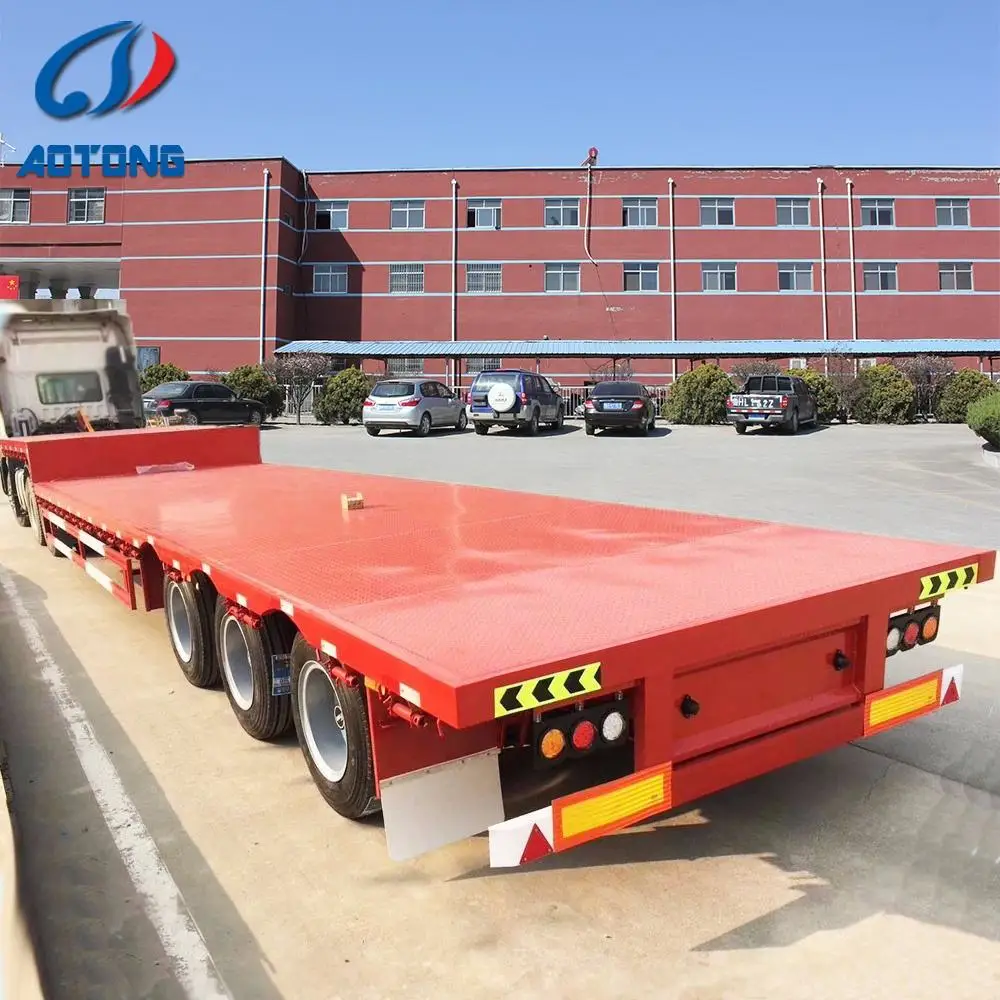 new and used flat bed semi trailer flatbed platform container carrier truck trailers