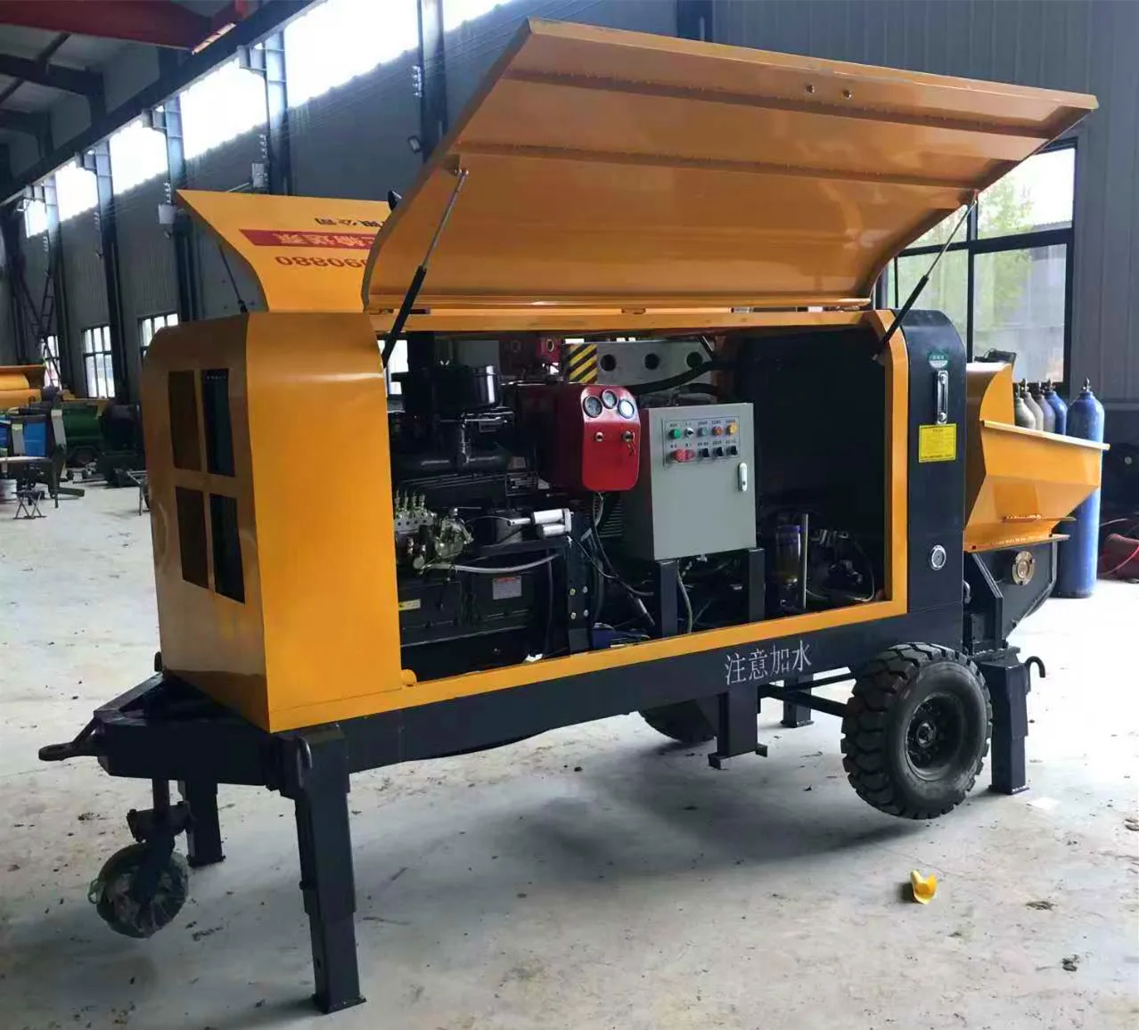 China Mini Diesel Concrete Pump For Sale