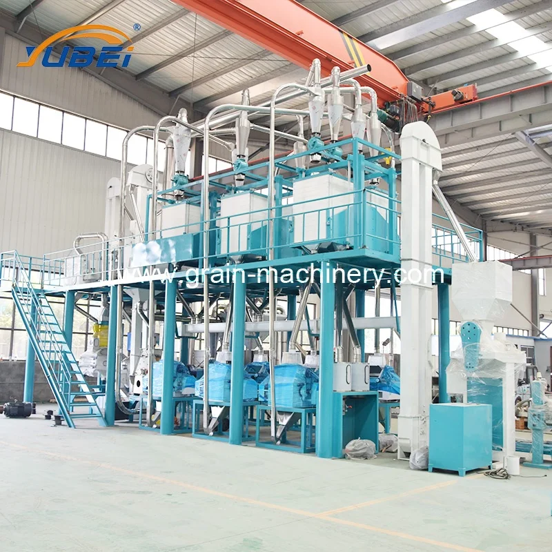 High Quality 50T/24H Automatic Professional Manufacturer Corn Maize Flour Mill Plant Milling Machine