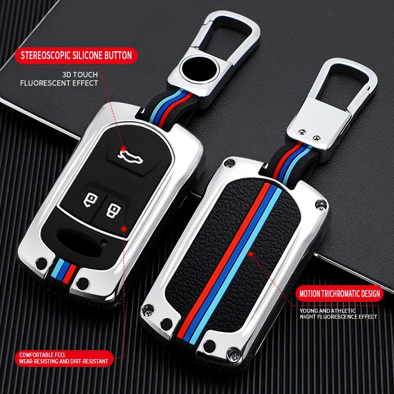 Car Smart Key Case Shell Cover For Chery Tiggo 3 5 Chery ARRIZO 3 7 Chery E3 E5 Bonus 3 Buttons Auto Keychain Bag Accessories