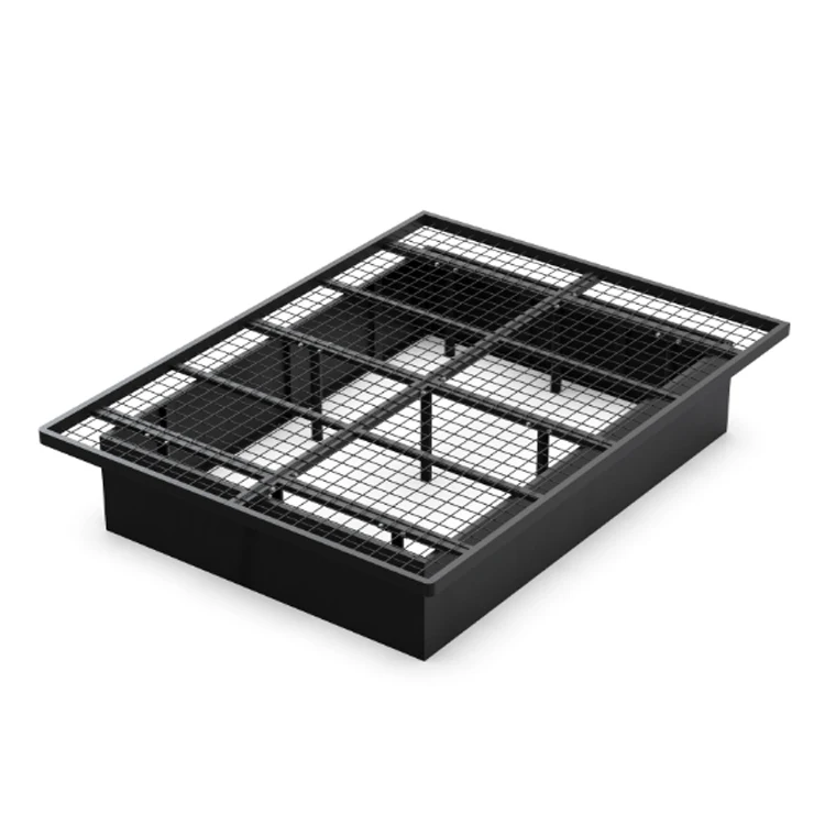 New design platform bed frame for hotel metal hostel bed frame express Inn motor hotel king size queen size double bed