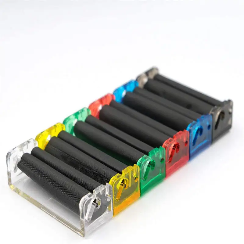 Plastic Potable Cigarette Roller Machine Easy Tobacco Cigarette Rolling Machine Manual Making Cigarettes Device Tobacco Roller