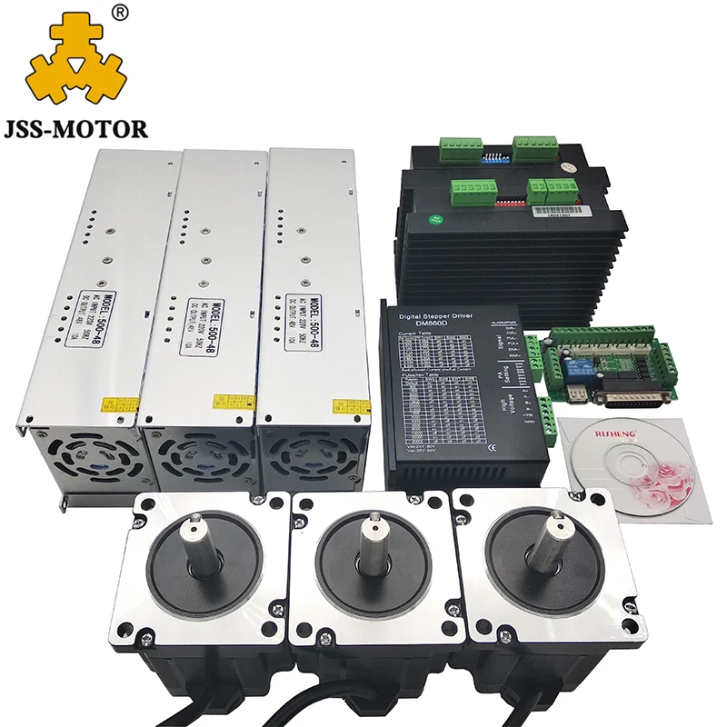 4 Axis Nema34 Stepper Motor  CNC Kit DM860D Driver With Controller Board