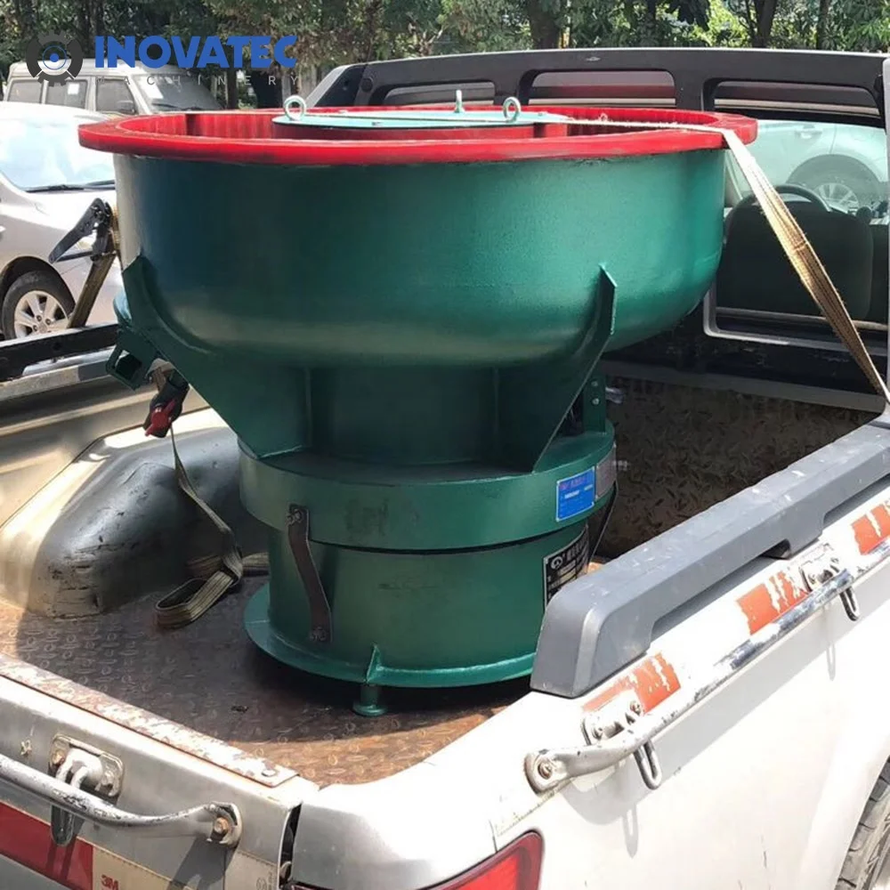 150a 150l series vibrating stainless steel metal parts shell deburring polishing machine rock large Vibratory Tumbler for sale