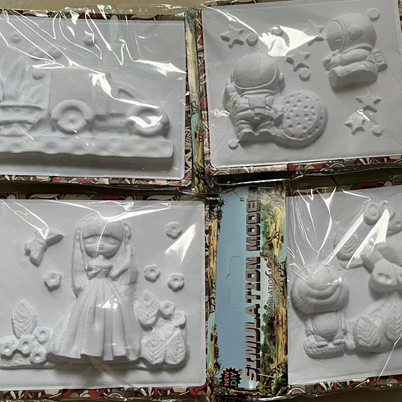 Амазонка новый дизайн Хэллоуин Рождество DIY гипсовая живопись игрушки наборы художественная развивающая игрушка для детей
