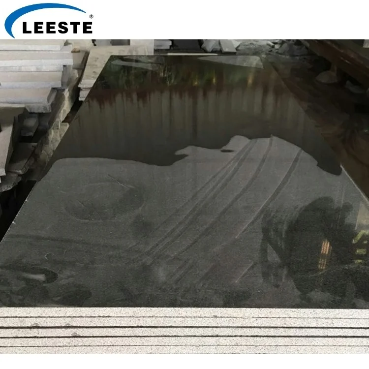 Bottom price black galaxy granite abosute black granite india black granite