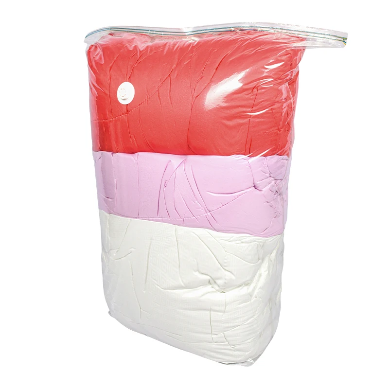 Cube Space Saver Vacuum Storage Bags Double Zipper Compression Bag For Clothing Pillow  vacuum bags clothes big