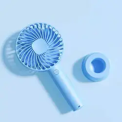 2022 Outdoor Standing Small Portable Rechargeable Electric Fan Custom Bracket Adjustable Cooling Mini USB Desk Handheld Fan