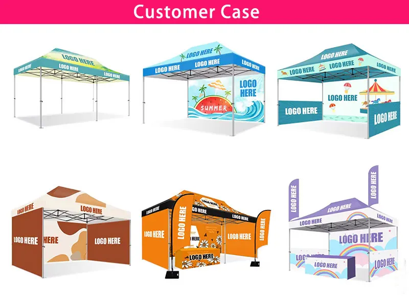 10x20 aluminium Exhibition tents with walls Custom Printing LOGO 3x6 Outdoor Folding Pop Up Canopy Tent for events