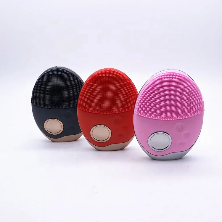 
private label customized boxes Rechargeable Silicone Color Light Skin Cleanser 