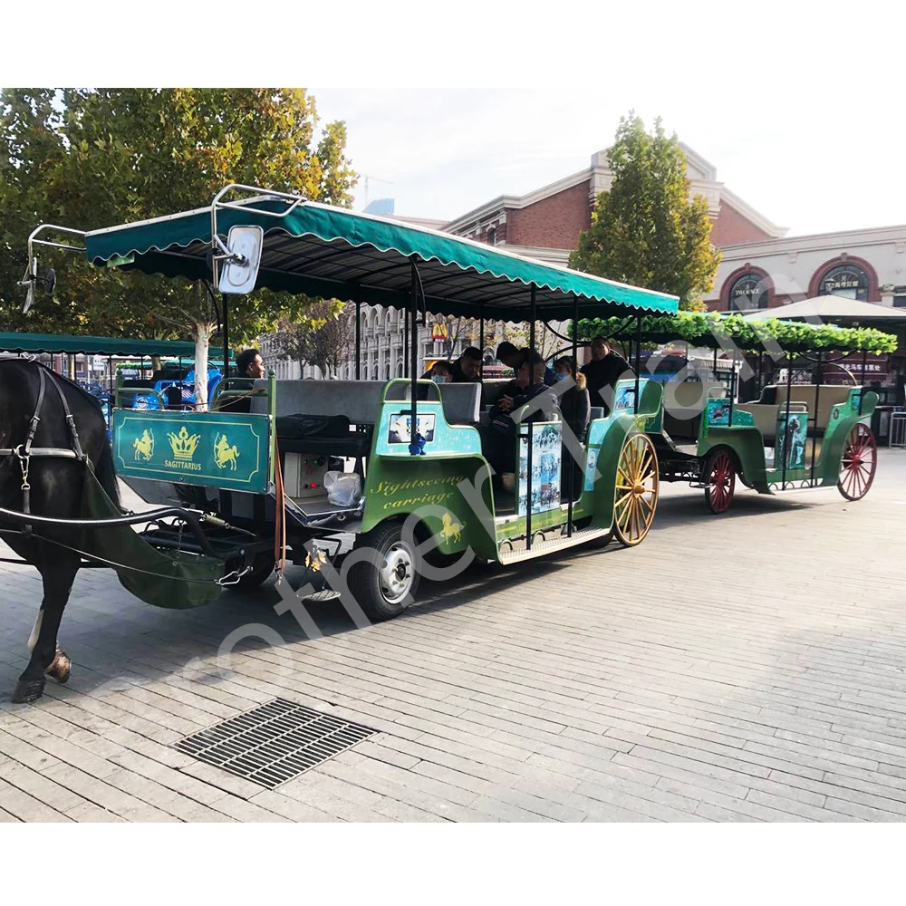 Luxury England Style Antique Horse Drawn Carriage Princess Ride Tourist Horse Carriage Electric Carriage To Push The Horse