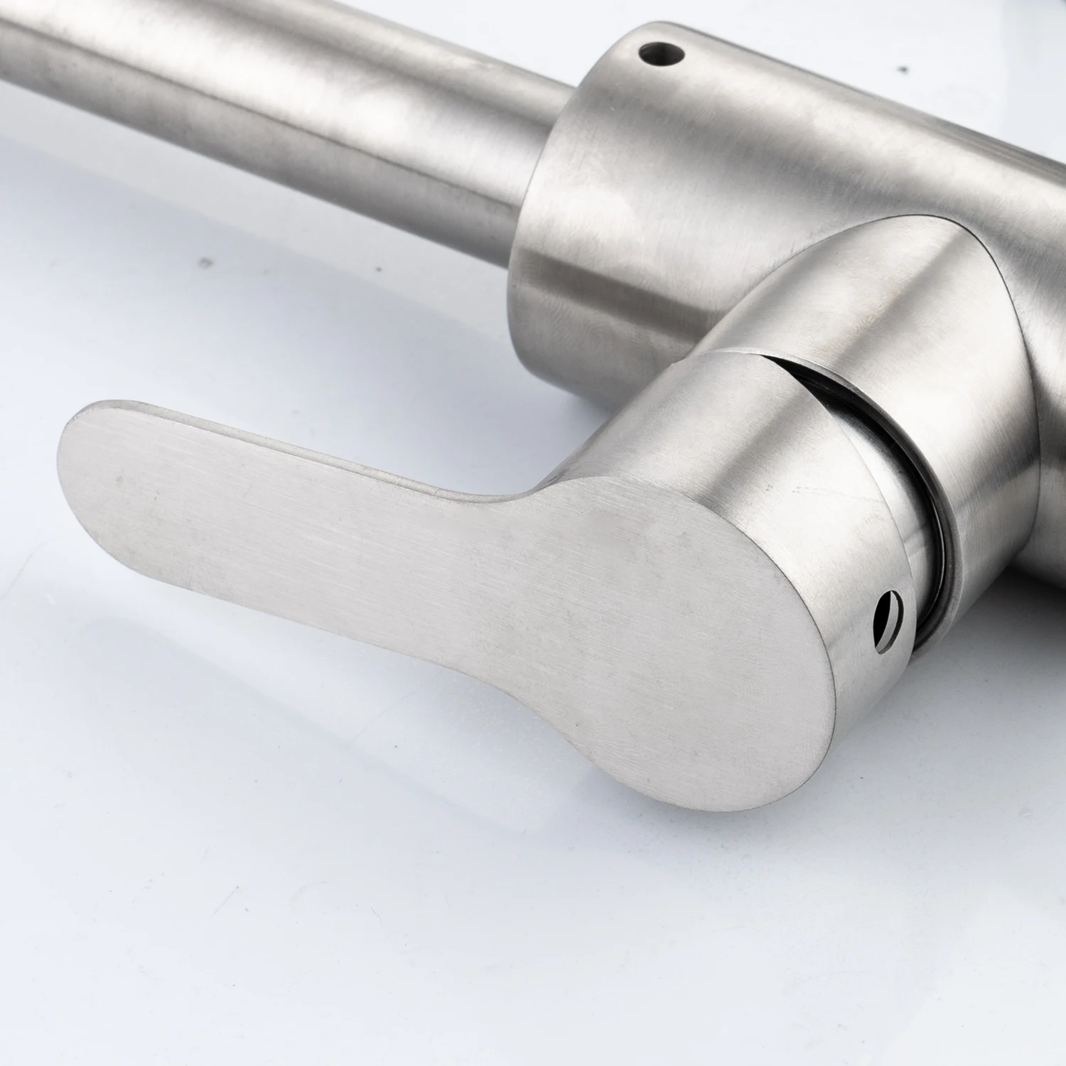 SS402L Tengbo classic deck mounted mixer sus304 lever tap Water Faucets Tapsgooseneck Kitchen Faucet