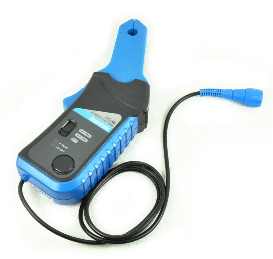 Hantek CC65 AC/DC токовые клещи для осциллограф CC-65 20 кГц пропускная способность 1 мВ/10mA 65A с BNC/разъема типа Banana