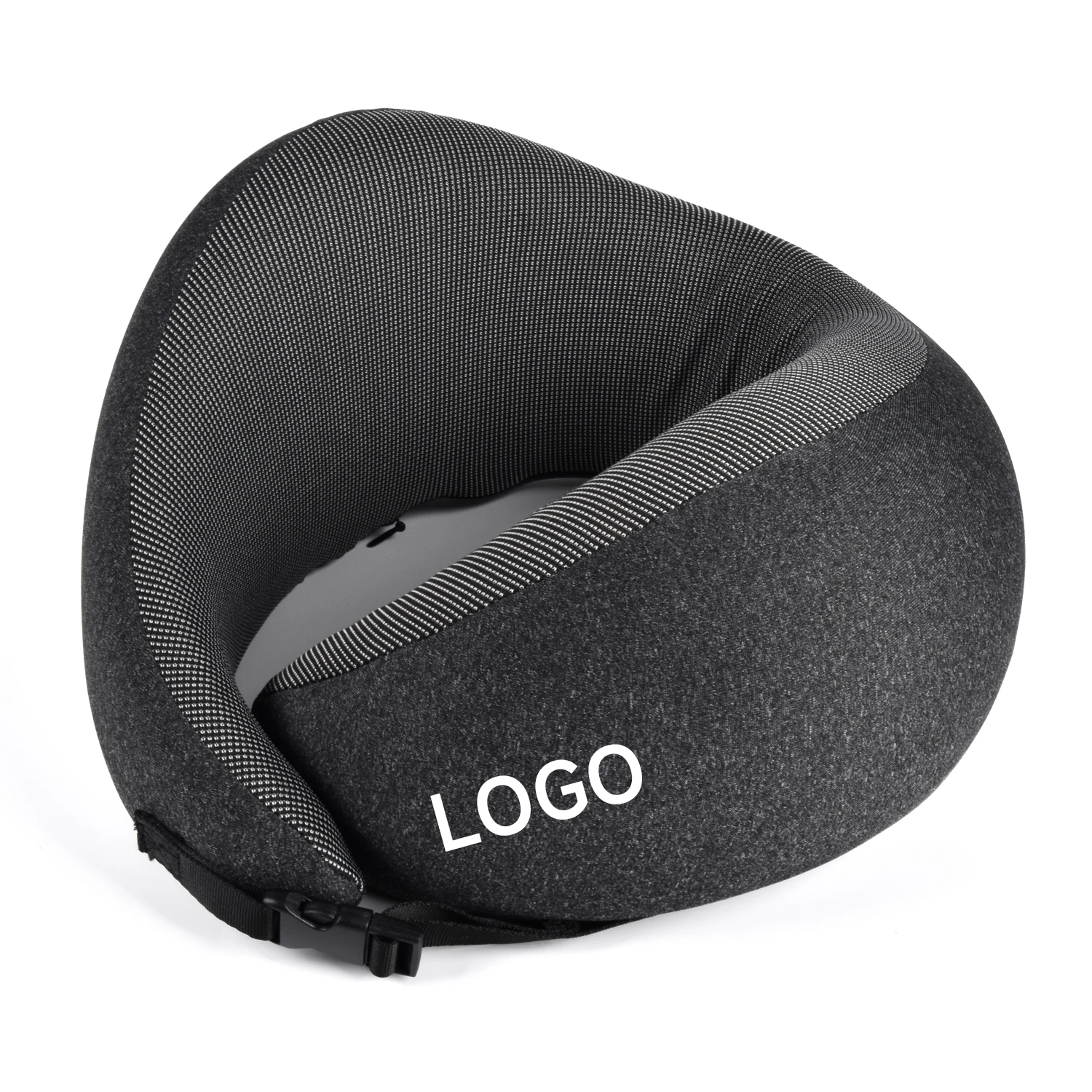 Newest Fashion Airplane Travel Sleep Memory Foam U Shape Hoodie Neck Pillow u-shaped pillow