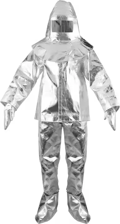 Hot Sale Wholesale Aluminized Fire Resistant Uniform 800 Degree Aluminum Foil Heat Resistance Suit