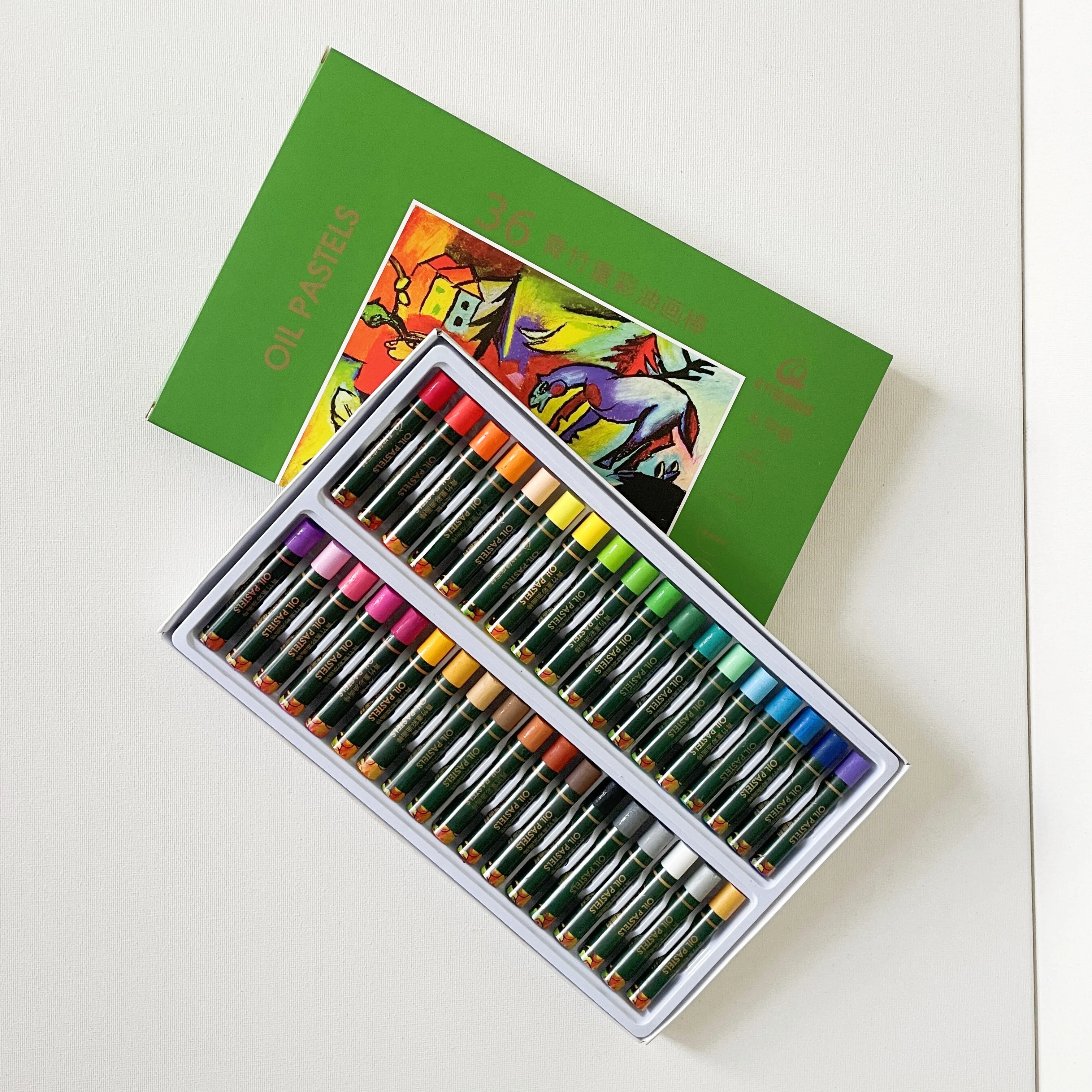 High Pigments Washable OEM Non-Toxic 36 48 Packs in Box Oil Pastel Set For Painting Drawing For Kids Artist