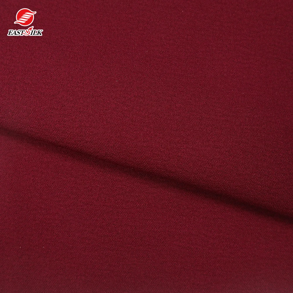 Chinese-fabrics textile elephant skin soft scuba crepe white material  100% polyester varley  fabric for kids clothes