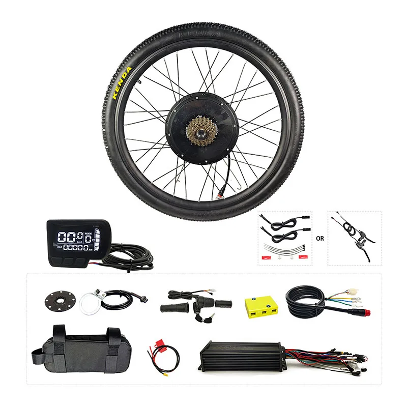 Hot Sale Bldc Hub Motor 48v 60v 1500w 1800W Electric Bicycle Kit with Direct Brushless Hub Motor and 20-29 Inch Wheel