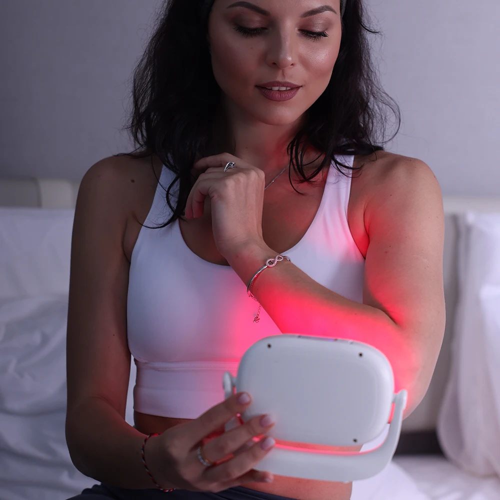 Redfy Mini Red Light Therapy Panel 630nm Portable Handheld Near Infrared Digital Display Panel Red Light Therapy Device