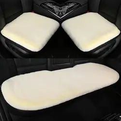 Luxurious faux rabbit fur Car Seat Cover for Auto Interior Accessories with Soft Fluffy Wool Eco-Friendly Natural Fur Non-Slip