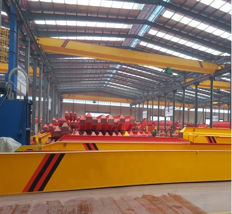 High quality 5ton Electric Hoist Model Bridge High Reflective Double Girder Trolley Overhead Crane