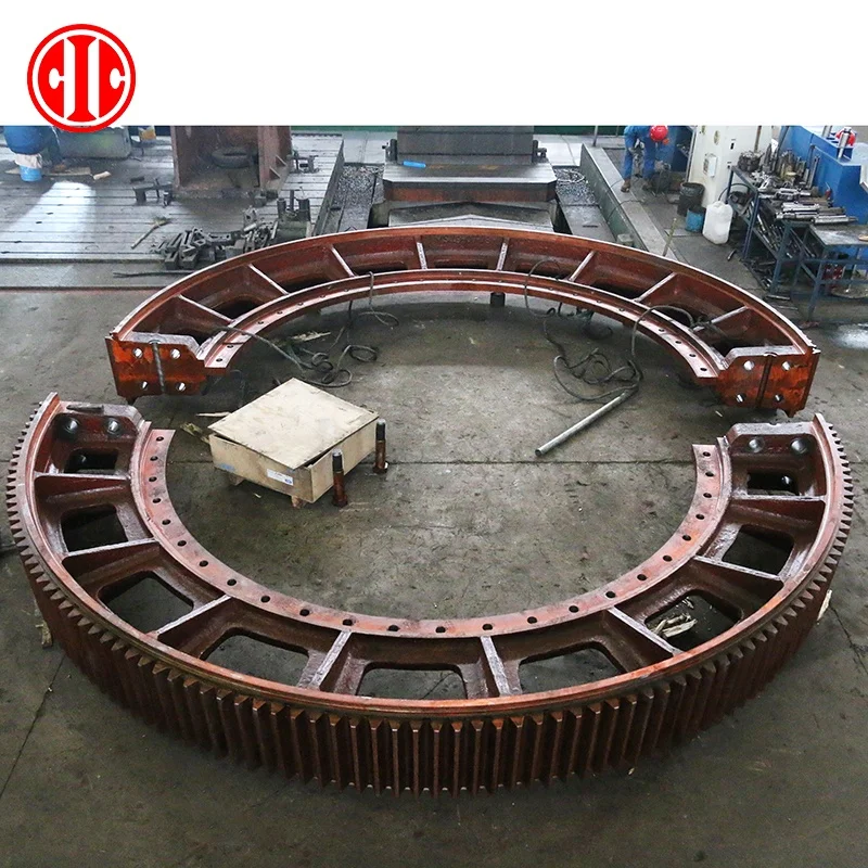 customized large scale gears for rotary drum dryer