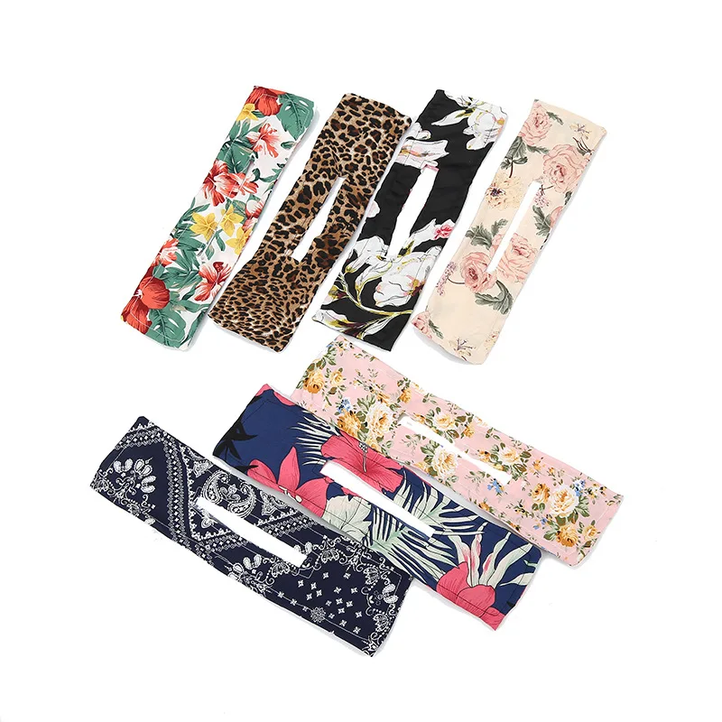 Hot sale new fashion hair styling tool statement colorful flower printing twist deft bun maker butterfly