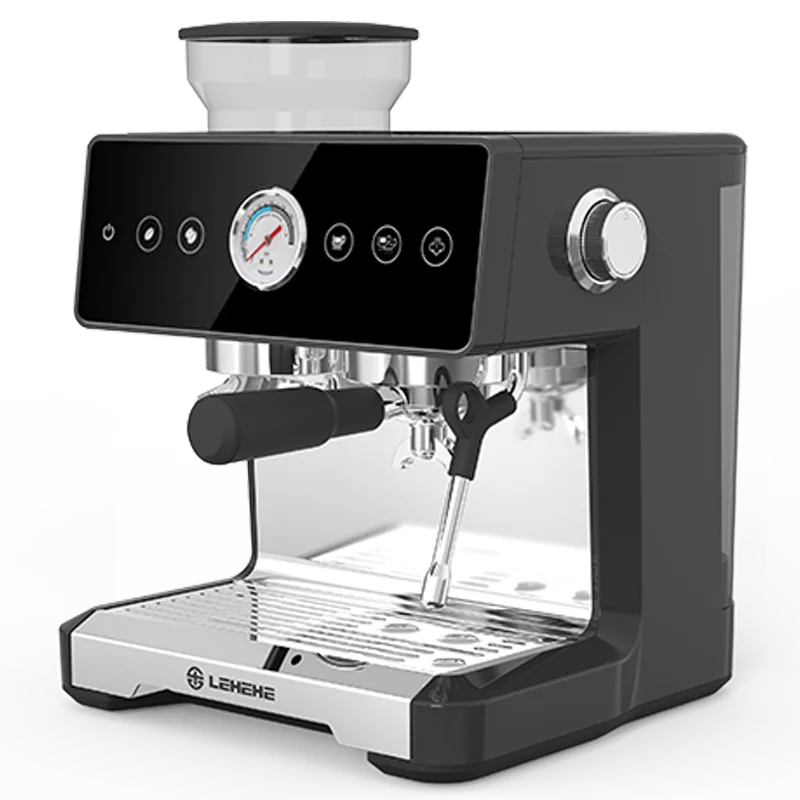 Original New Italian Lehehe Commercial Electric Coffee Maker Portable Semi Automatic Mini Espresso Coffee Machine With Grinder