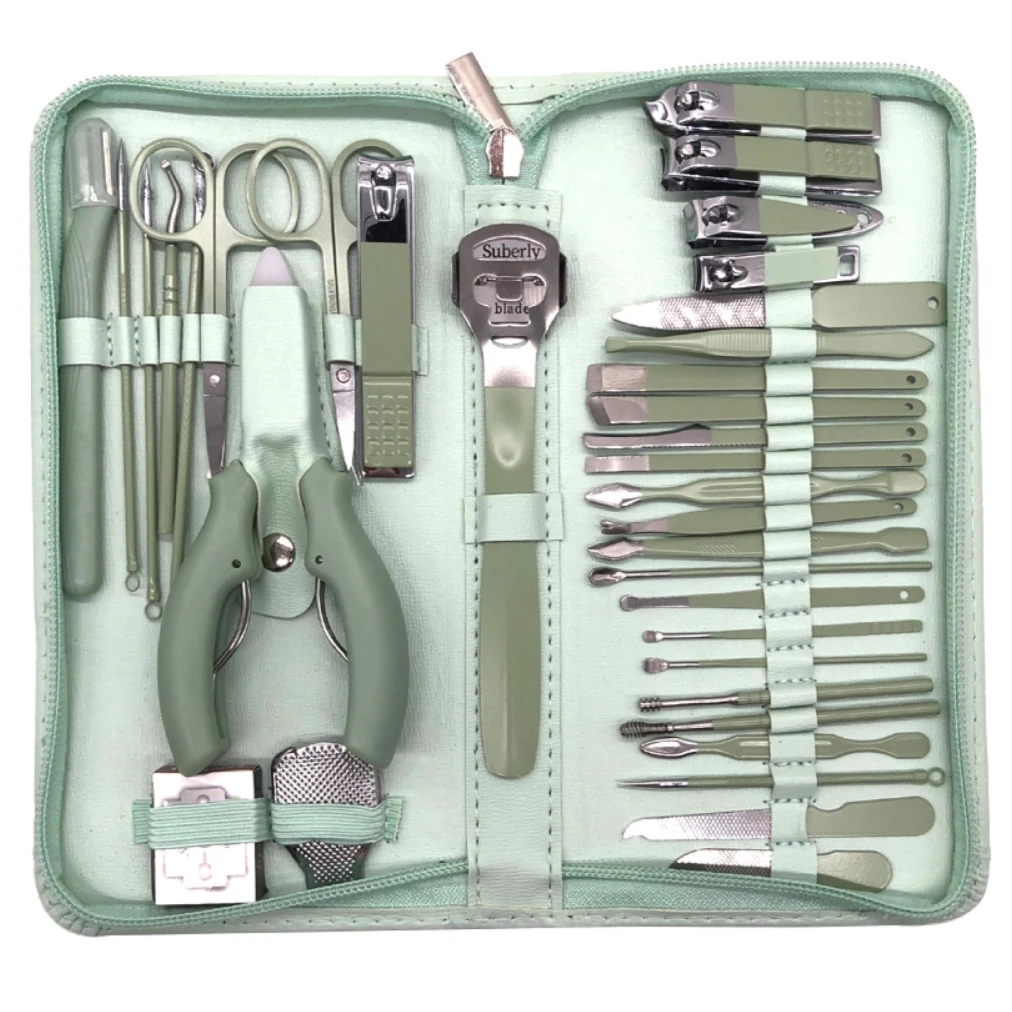 Manicure Set Portable Stainless Steel Nail Cutter Trimming Tool Beauty Pedicure Kit Finger Care Gift Nail Clipper Scissors Set