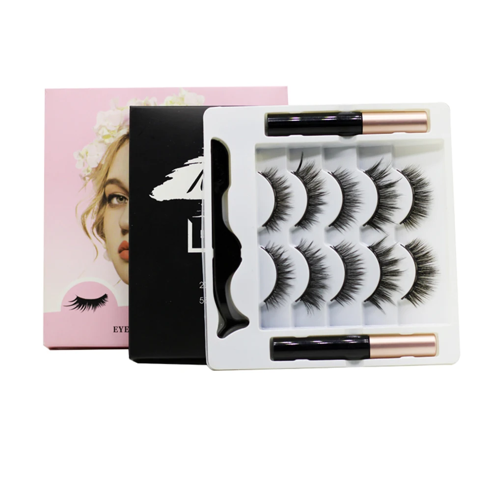 Wholesale 3D Mink Lashes Private Label Mink Eyelash Magnet Lashes Own Brand Eyelashes Magnetic Eyelashes