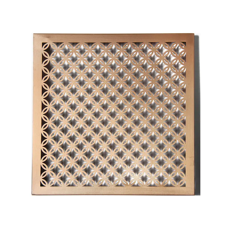 Luxury shopping mall 5 star hotel decoration Copper Hollow Art curtain wall cladding panel