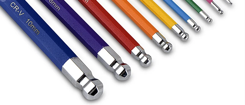 Multi-function Bicycle Repair Tools Hex Key Colorful Allen Wrench Set