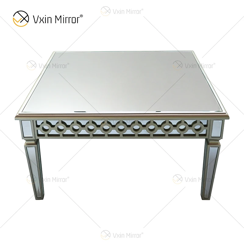 Customized End Table Elegant WXF-639 Champagne Silver Homemade Coffee Table